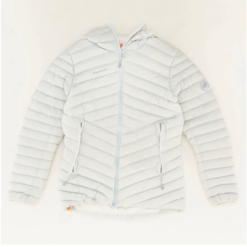 Mammut white/light blue Broad Peak IN Hooded SKI Jacket